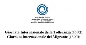 Pace; Migrante; club UNESCO Udine; UNESCO Udine; UNESCO