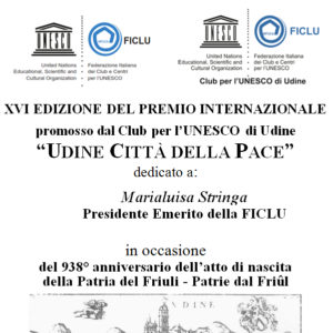 Udine Città della Pace 2016; UNESCO UDINE
