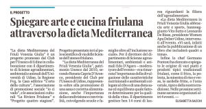 Dieta Mediterranea; Dieta Adriatica; Dieta Mediterranea del Friuli Venezia Giulia